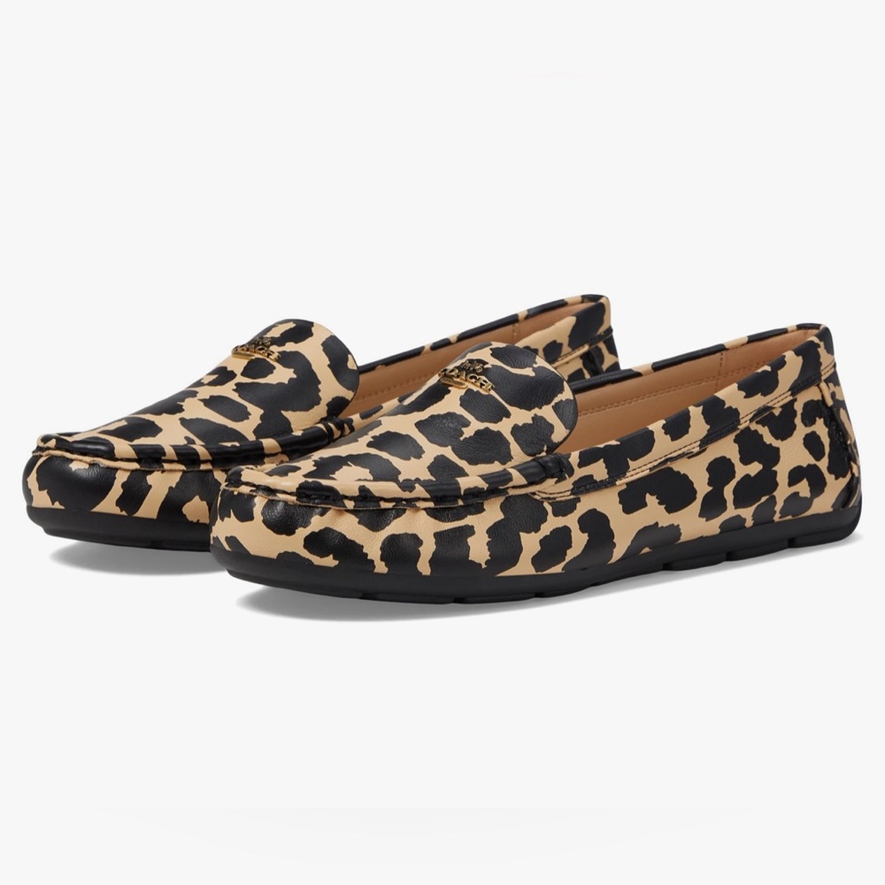 Coach Women's Marley Leopard Print Driver size 5